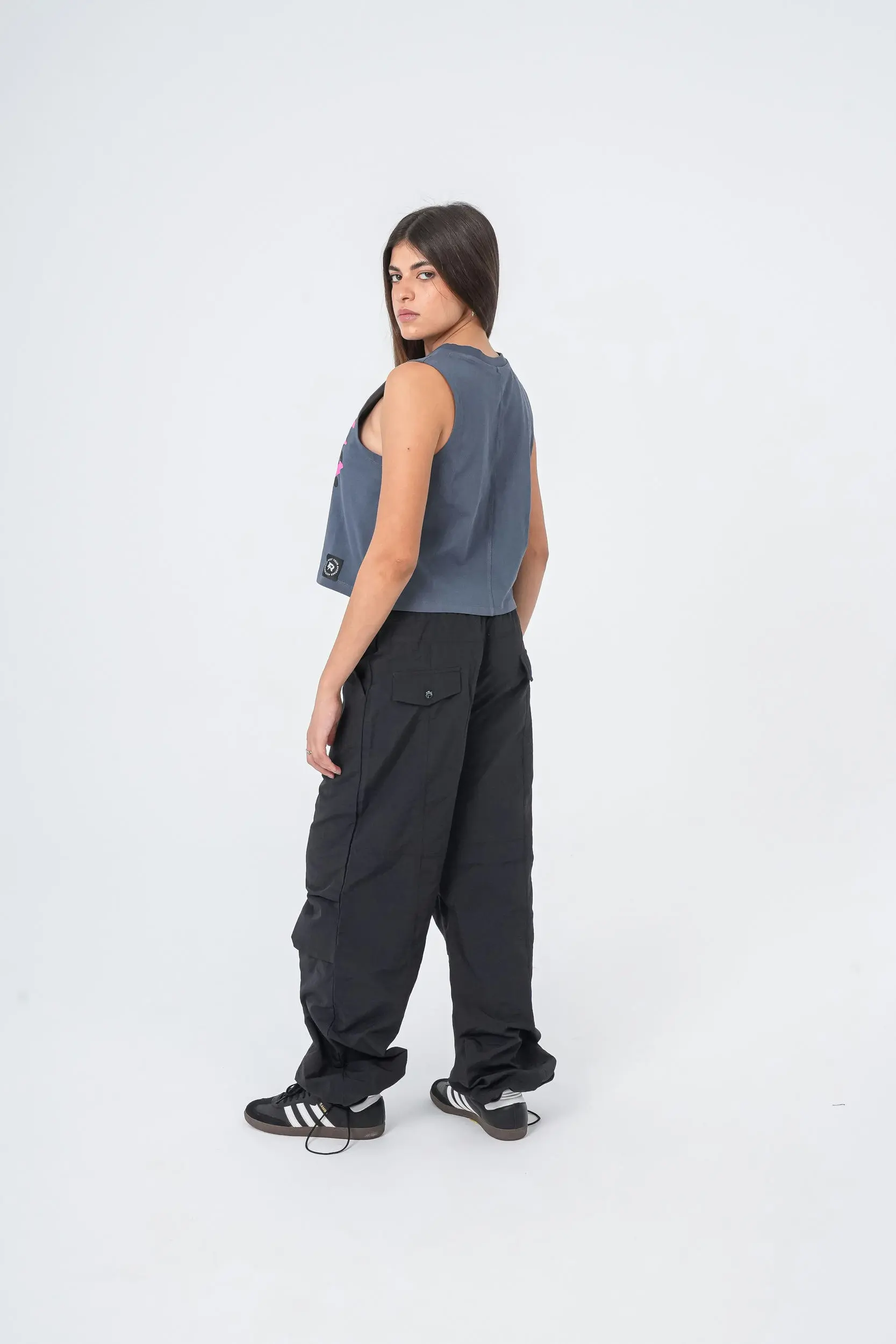 CARGO BLACK PANTS - Image 3